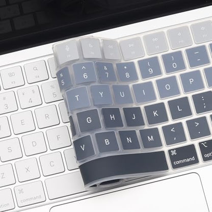 2 Pack Keyboard Cover for 2026 MacBook Neo 13" (Touch ID) & MacBook Pro 14"/16" M5-M1 Pro/Max, M5-M2 & MacBook Air 13"/15" M5-M1, Keyboard Protective Skin US Layout-BlackGradual - color: BlackGradual+TPU