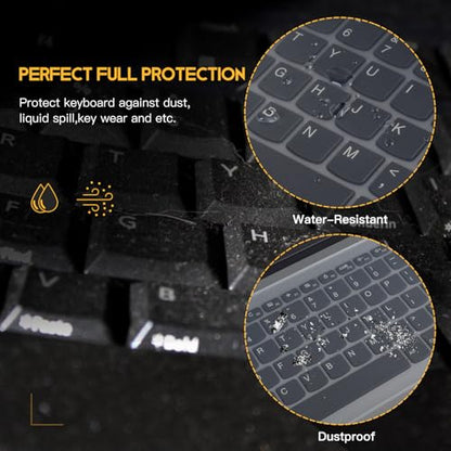 15.6 16 inch Laptop Keyboard Cover Protector Universal for 15.6" 16" Laptop Notebook Keyboard, Ultra Thin Waterproof Dustproof Silicone Keyboard Skin - size: 15.6-16 inch