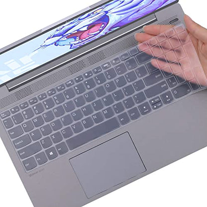 Keyboard Cover for Lenovo Yoga 7 7i 16", IdeaPad 1 1i 15.6",IdeaPad 3 5/IdeaPad 3i 5i 15.6 2026-2023, Ideapad Flex 5 5i 16",Ideapad Flex 5 15.6, Yoga Slim 7 15, Ideapad 7i 15.6,IdeaPad Slim 7 15.6 - color: Clear