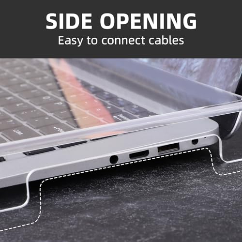 DOITOOL Clear Acrylic Keyboard Cover Protector Anti-Cat, 14 in Laptop Keyboard Dust Cover Computer Transparent Mechanical Laptop Protector Case, 13.8x9.8x0.6 inch - size: 35.00X25.00X3.00CM