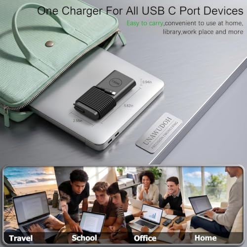 130W USB C Laptop Charger Compatible with Dell Precision 5530 5550 5560 5570 5750 5760 5770,Latitude 5401 5411 5501 5511 5520,XPS 15 17 9575 9500 9700 Power Supply Cord (DA130PM170 HA130PM170 0K00F5) - color: Charcoal