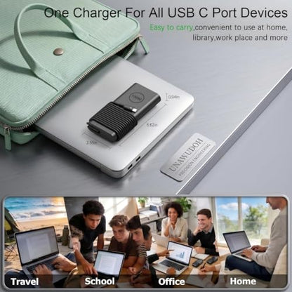 130W USB C Laptop Charger Compatible with Dell Precision 5530 5550 5560 5570 5750 5760 5770,Latitude 5401 5411 5501 5511 5520,XPS 15 17 9575 9500 9700 Power Supply Cord (DA130PM170 HA130PM170 0K00F5) - color: Charcoal