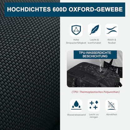 Carry On Backpack 40L Expandable Travel Backpack for Men Fits 15.6" laptop