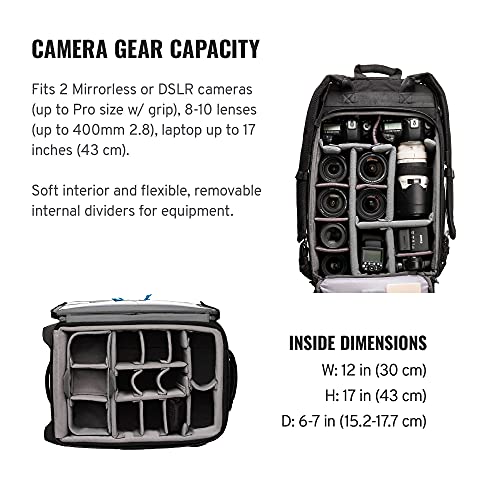 Tenba Roadie Carry-on Compatible Hybrid Roller 21 Rolling case for DSLR and Mirrorless Cameras and Lenses Plus a 17-inch Laptop – Black (638-713)