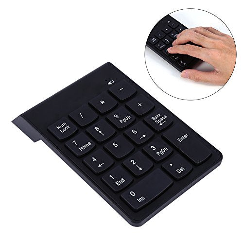 USB Numeric Keypad, Wired Number Pad Silent 18 Keys Number Keypad Keyboard Portable Financial Accounting Numpad Slim Mini Number Pad for Laptop Desktop PC Pro