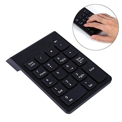 USB Numeric Keypad, Wired Number Pad Silent 18 Keys Number Keypad Keyboard Portable Financial Accounting Numpad Slim Mini Number Pad for Laptop Desktop PC Pro