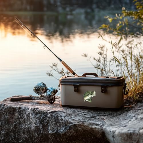 Small Fishing Bass Fish Sticker Decal Fishing Bumper Sticker Fish Auto Decal Car Truck Boat RV Real Life Pole Tackle Box Fisherman (3 Inch) - size: 3 Inch