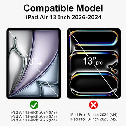 2pcs For iPad Air 13" M4/M3/M2 Blue Light Blocking Screen Protector | For iPad Air (8/7/6th generation) anti-blue light, anti-glare, anti-fingerprint, no bubbles, eye protection screen protector - size: iPad Air 13 Inch (2026/2025/2024 8th/7th/6th Gen)
