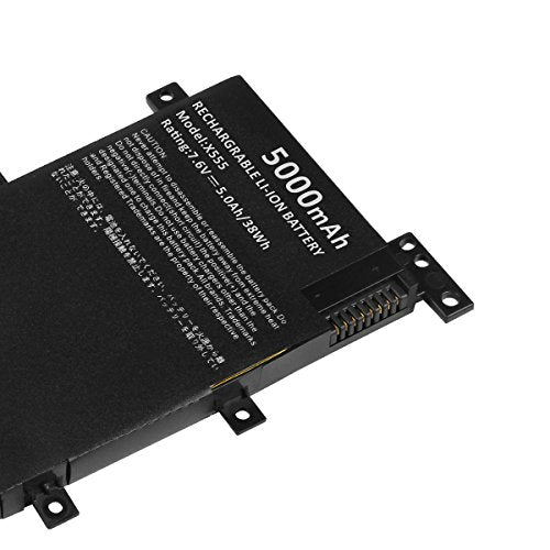 ASUNCELL 38Wh C21N1347 Battery for Asus X555 X555LA X555LD X555LN A555L K555L Y583LD W519LD K555LD K555LA R556L VM590L 2ICP4/63/134, 7.6V 3-Cell - size: C21N1347 8.58 * 4.72 * 0.67 in