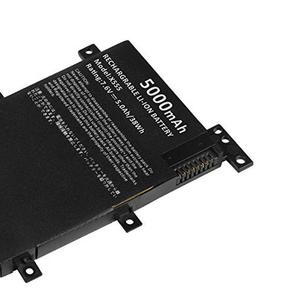 ASUNCELL 38Wh C21N1347 Battery for Asus X555 X555LA X555LD X555LN A555L K555L Y583LD W519LD K555LD K555LA R556L VM590L 2ICP4/63/134, 7.6V 3-Cell - size: C21N1347 8.58 * 4.72 * 0.67 in