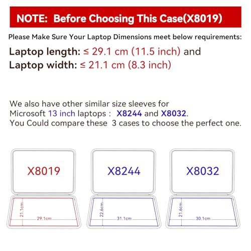 Smatree Hard EVA Protective Sleeve Case Compatible for 13 inch Microsoft Surface Pro 2-in-1 Laptop/Tablet 2024 Copilot+PC, Surface Pro 11/10/9/8 Notebook Bag (X8019) | Compatible for 13 inch Microsoft Surface Pro 2-in-1/Tablet 2024 Copilot+PC, Surface Pro