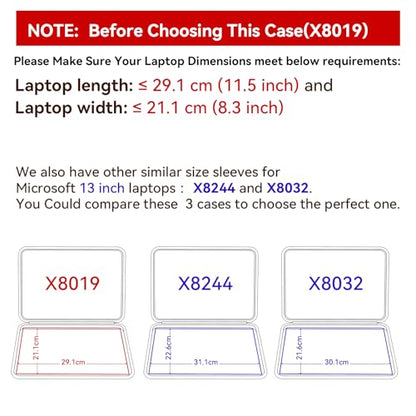 Smatree Hard EVA Protective Sleeve Case Compatible for 13 inch Microsoft Surface Pro 2-in-1 Laptop/Tablet 2024 Copilot+PC, Surface Pro 11/10/9/8 Notebook Bag (X8019) | Compatible for 13 inch Microsoft Surface Pro 2-in-1/Tablet 2024 Copilot+PC, Surface Pro