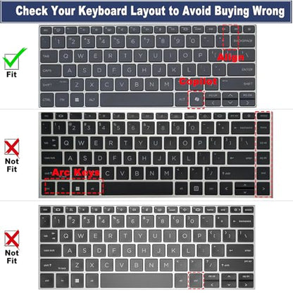 Keyboard Cover for HP EliteBook 640 645 G11 14" & HP EliteBook 1040 G11 2026 2025 2024 14" Laptop Accessories Protective Skin, US Layout(NOT FIT EliteBook Ultra 14 & EliteBook 640 645 G8/G9/G10)-Black - color: Black