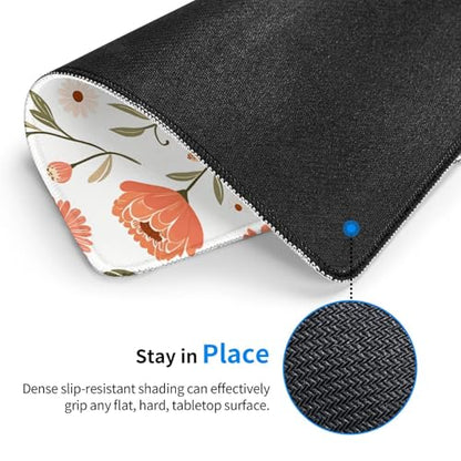 Inulin Gaming Computer Keyboard Cute Mouse Pad with Anti-fray Stitching, Premium-Textured Alfombrilla para Mouse with Non-Slip Rubber Base, 10 x 12 inch - color: Inulin