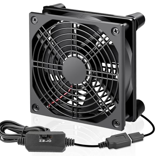 120mm 5V USB Quiet Computer Cooling Fan with Multi-Speed Controller for Router WiFi Modem Xbox TV Box DVR PlayStation Receiver and Other Electronics Cooler - style: 120mm router cooling pad