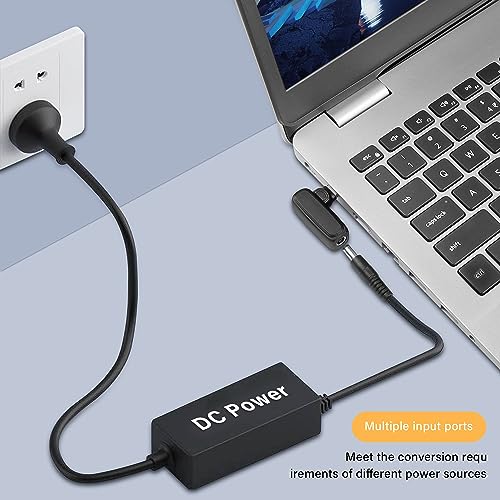 100W PD USB Type C to DC 4.5mm x 0.6mm Adapter,90 Degree DC 4.5x0.6mm Female to USB Type C Male Power Charging Adapter for Laptop Power Supply
