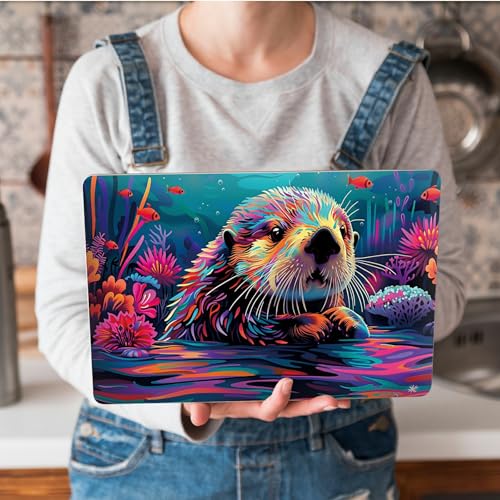 Universal Laptop Skin Sticker with 2 Wrist Pad Skins, Waterproof Scratch Resistant Vinyl Laptop Cover Decal, Cut to Fit for 11–15.6 Inch MacBook HP Dell Lenovo, Bank Beaver - color: Bank Beaver