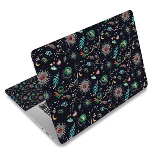 Universal Laptop Skin Protector,Scratch Resistant,Removable Adhesive,Fits Up to 15.6” Laptops - Customizable for Smaller Sizes | Multiple Designs Available (Mystical Cosmic, 15.6 inch) - color: Mystical Cosmic, size: 15.6 inch
