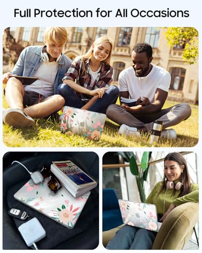 Fintie Case for MacBook Neo 13 Inch with Keyboard Skin & Screen Protector | 2026 A3404, Snap-On Design, Slim Fit, Hard Shell Cover, Crystal Camellia - color: Crystal Camellia