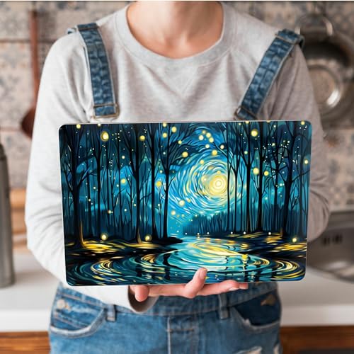 Universal Laptop Skin Sticker with 2 Wrist Pad Skins, Waterproof Scratch Resistant Vinyl Laptop Cover Decal, Cut to Fit for 11–15.6 Inch MacBook HP Dell Lenovo, Dreamy Starry Night - color: Dreamy Starry Night