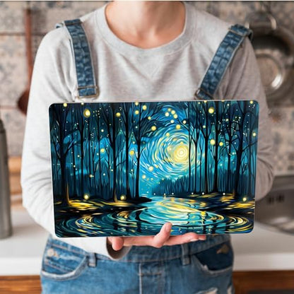 Universal Laptop Skin Sticker with 2 Wrist Pad Skins, Waterproof Scratch Resistant Vinyl Laptop Cover Decal, Cut to Fit for 11–15.6 Inch MacBook HP Dell Lenovo, Dreamy Starry Night - color: Dreamy Starry Night