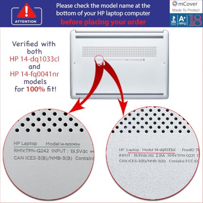 mCover Case Only Compatible for 2020~2022 14" HP 14-DQxxxx / 14-FQxxxx Series Windows PC (NOT Compatible with Any Other HP Models) - Red - color: Red