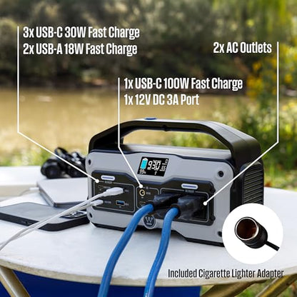 Westinghouse iGen400s 400 Watt, 183Wh Portable Power Station and Solar Generator with LED Display and DC Outlet for Camping, Home, Travel, Indoor/Outdoor Use (Solar Panel Not Included)