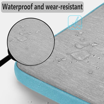 Hseok Laptop Shoulder Bag 13 13.3 14 Inch Case Compatible with MacBook Pro/Neo 14" M5/M4/M3/M2/M1,Mac Air/pro/Neo 13" and Most 13 13.3 14 Notebooks,Spill-Resistant Briefcase,LT Gray & T Blue - color: Light Gray & Light Blue, size: 13-13.5 inch