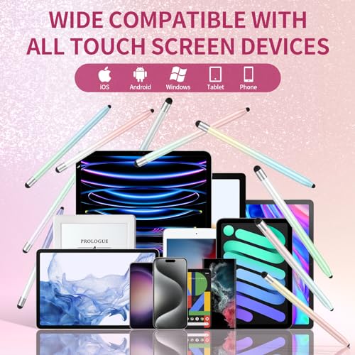 Stylus Pen for Touchscreen, 10Pcs High Sensitivity & Precision Capacitive Stylus Pen for iPad, iPhone, Android Smartphone, Tablets and All Universal Touchscreen Devices (10 Gradient Colors)