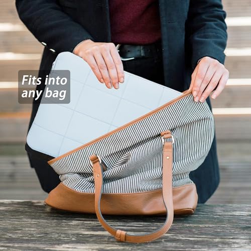 Puffy Laptop Sleeve 14 Inch Matte Blue, Waterproof Carrying Case Bag for Women, Fluffy Computer 14 HP Case, Compatible with MacBook Pro 14 Inch, MacBook Air M2 M1, Asus/Dell XPS/Lenovo - color: Matte Blue, size: 14-inch