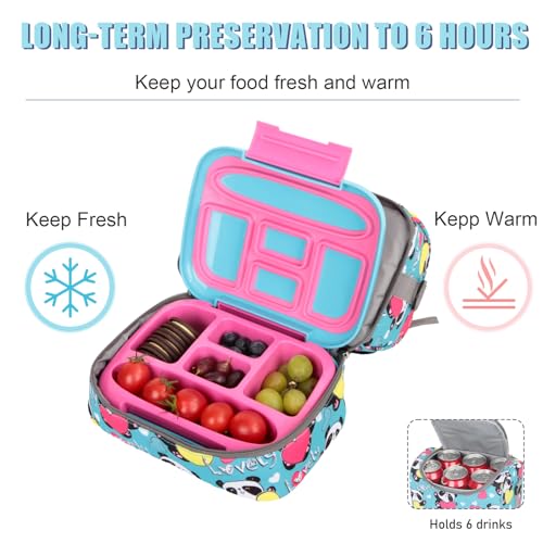 Tilami Rolling Backpack for Kids 18 Inch Double Handle Wheeled Bookbag for Boys & Girls for School & Travel,Panda - color: Panda
