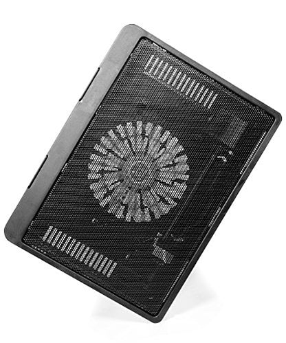 Alltravel Laptop Cooling Pad for Ultra Slimp Notebook and Universal Laptop 14", 13“ and Smaller, Metal mesh with Super Fan, with Quiet and Light Weight Feature