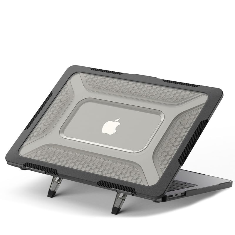 Soonjet for MacBook Air 13 inch Case | M5 M4 M3 M2 2026 2025-2022 | Drop Protection | Clear Protective Hard Shell Laptop Cover | Bumper Black - color: Bumper Black