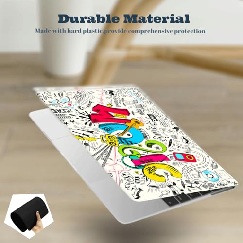 Laptop Shell for MacBook Air 11 inch Case 2015 2014 2013 2012 2011 2010 Release Model A1465 A1370,Air 11.6" Snap on Protective Laptop Hard Case & Keyboard Cover,Creative Music - color: Creative Music, size: Air 11" 2010-2015(A1370/A1465)