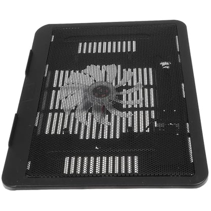 PRETYZOOM Silent Laptop Cooling Pad with Anti-Slip Holder USB Powered Cooling Fan Cooler Stand for Gaming and Office Use Compatible with Notebooks