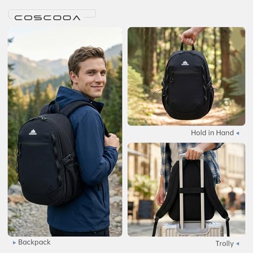 40x30x15cm Personal Item Travel Backpack,16"x12"x6" Small Carry-On Bag 20L, Flight-Approved Underseat Luggage, Mochila de Viaje,Cabin-Size Lightweight Backpack for Men & Women - color: White