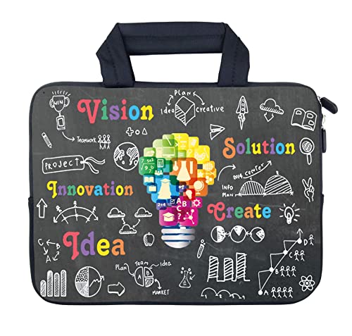 AMARY14 15 15.4 15.6 inch Laptop Handle Bag Computer Protect Case Pouch Holder Notebook Sleeve Neoprene Cover (Idea) - color: Idea