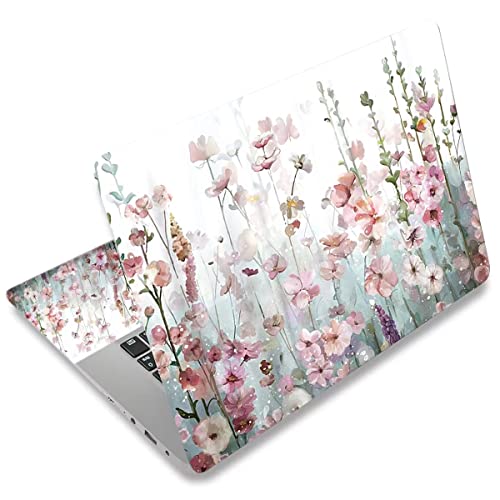 DINKY Laptop Skin Sticker Decal, 12" 13" 13.3" 14" 15" 15.4" 15.6 inch Laptop Universal Reusable Vinyl Skin Stickers Cover Art Decal Notebook PC Personalized Protector-Wildwill Flora - color: Wildwill Flora
