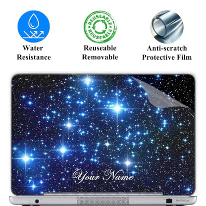 Custom Design Personalized Laptop Skin Sticker Cover Art Decal, Customize with Your Name or Text (12 Inch, Galaxy Stars) - color: Galaxy Stars, size: 12 Inch