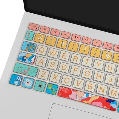 Keyboard Cover for Dell Inspiron 15 3000 5000 7000 3510 3511 3515 3525 3530 3535 5510 5515 5518 7510 15.6", Inspiron 16 7610, Vostro 15 3510 5510 5515, Latitude 3520, Litter Flowers - color: Litter Flowers