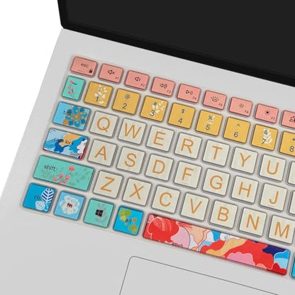 Keyboard Cover for Dell Inspiron 15 3000 5000 7000 3510 3511 3515 3525 3530 3535 5510 5515 5518 7510 15.6", Inspiron 16 7610, Vostro 15 3510 5510 5515, Latitude 3520, Litter Flowers - color: Litter Flowers