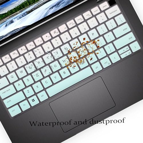 Keyboard Cover for Dell Latitude 5450 5440 5431 5430 5420 14"/14 inch Dell Latitude 7450 7440 7430 7420 7410, Dell Latitude 7520 15.6"/Dell Latitude 9000 9420 9430 9510 9520 Keyboard Skin-MintGreen - color: MintGreen