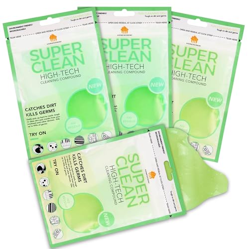 Car Cleaning Gels, 4-Pack Universal Auto Detailing Tools Car Interior Cleaner Putty, Dust Cleaning Mud for PC Tablet Laptop Keyboard, Camera, Printers, Calculator - 320g (2.8oz/pcs) - color: Green,Yellow
