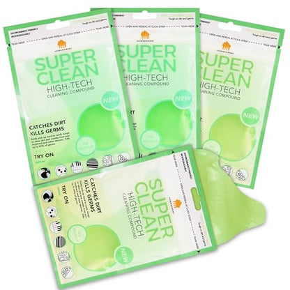 Car Cleaning Gels, 4-Pack Universal Auto Detailing Tools Car Interior Cleaner Putty, Dust Cleaning Mud for PC Tablet Laptop Keyboard, Camera, Printers, Calculator - 320g (2.8oz/pcs) - color: Green,Yellow