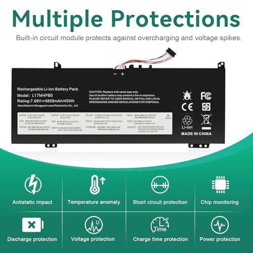 TREE.NB L17M4PB0 Battery for Lenovo Flex 6-14IKB 6-14ARR IdeaPad 530S-14ARR 530S-14IKB 530S-15IKB Yoga 530-14ARR 530-14IKB XiaoXin Air 14IKBR 15IKBR 15ARR 15IWL Series L17C4PB0 L17C4PB2 - size: 9.53x3.82x0.16inch L17M4PB0