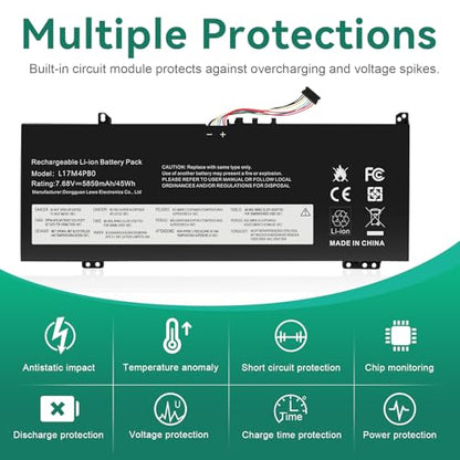 TREE.NB L17M4PB0 Battery for Lenovo Flex 6-14IKB 6-14ARR IdeaPad 530S-14ARR 530S-14IKB 530S-15IKB Yoga 530-14ARR 530-14IKB XiaoXin Air 14IKBR 15IKBR 15ARR 15IWL Series L17C4PB0 L17C4PB2 - size: 9.53x3.82x0.16inch L17M4PB0