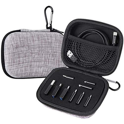 10-Piece Type C Adapter Kit, Compatible with Micro USB/Type C/USB OTG Adapter, Travel Case with and Carabiner, Includes USB Type C Cable