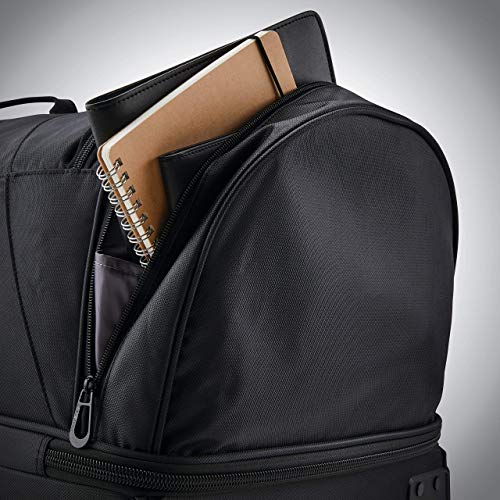 Samsonite Andante 2 Wheeled Duffel Bag – 28-Inch Durable Rolling Luggage with Inline Skate Wheels, Push-Button Handle & Spacious Compartments – Travel-Friendly and Lightweight - All Black - color: All Black, size: 28-Inch