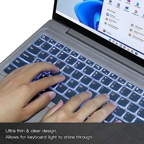 Universal 13" 14" Laptop Keyboard Cover Skin Protector for 13-14 Inch Laptop Notebook Ultra Thin Dell HP Lenovo Acer ASUS MacBook Waterproof Dustproof Keyboard Cover Protector, Clear (12.2" x 5.07") - size: 13"-14"
