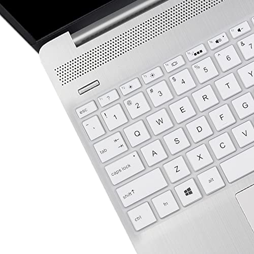 Keyboard Cover for 17.3" HP Laptop 17-by 17-by2053cl 17-by4633dx 17-by0061st 17-by0021dx, HP Envy 17m-ae011 17m-ae111 /17.3 hp 17-bs Series 17-bs010 17-bs020 17-bs019 17-bs049 /15.6" HP Envy X360 15 - color: White